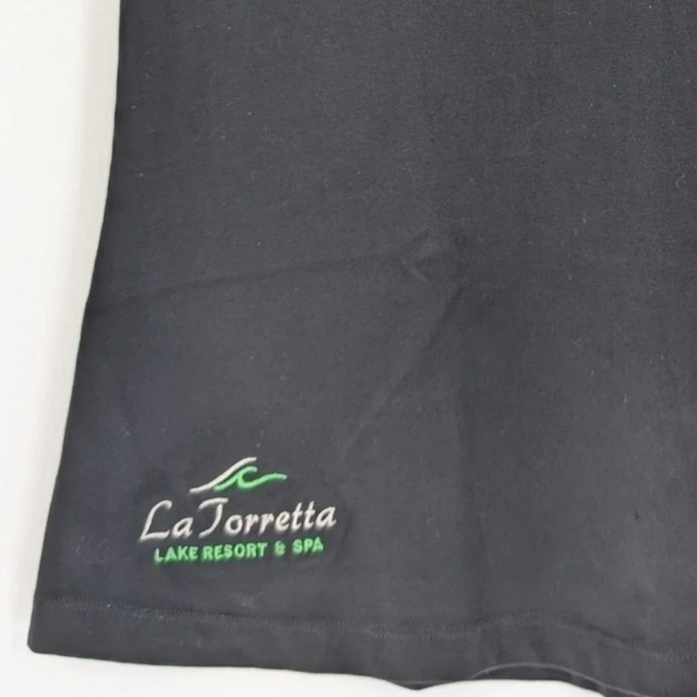 Annika Cutter & Buck Womens Black Lime Green Mesh Back Golf‎ Polo Shirt Size M - Picture 2 of 7